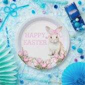 Assiettes En Carton Aquarelle Tulips de Pâques (Fête)