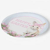 Assiettes En Carton Aquarelle Tulips de Pâques (Angle)