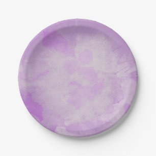 Assiettes En Carton Aquarelle violet