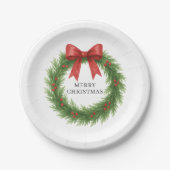 Assiettes En Carton Aquarelle Wire Noël moderne (Devant)