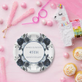 Assiettes En Carton Aquarelles bleu marine 45/65 eAnniversaire de Sapp (Fête)