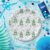 Assiettes En Carton Aquarelles de noël (Fête)