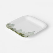 Assiettes En Carton Aquarelles Plaques en papier (Angulaire)