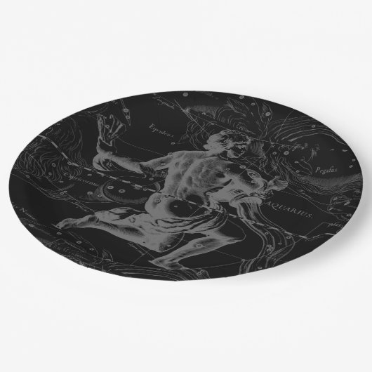 Assiettes En Carton Aquarius Zodiac Constellation Engraving Hevelius (Angle)