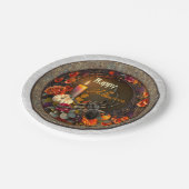 Assiettes En Carton Araignée d'Halloween (Angle)