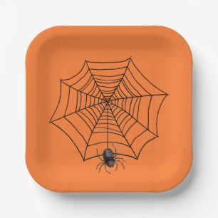 Assiettes En Carton Araignée d'Halloween en ligne