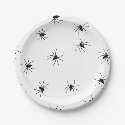Assiettes En Carton Araignée Halloweeen (Devant)