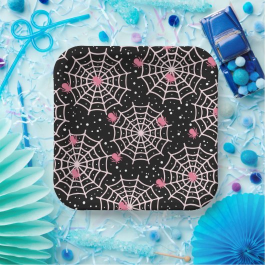 Assiettes En Carton Araignées et sites Web (Fête)