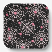 Assiettes En Carton Araignées et sites Web (Recto)