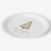 Assiettes En Carton Arbre à cookies de Noël (Angle)