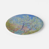 Assiettes En Carton Arbre à poires en fleurs - Claude Monet (Angle)
