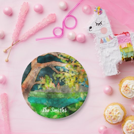 Assiettes En Carton Arbre à vent (Fête)