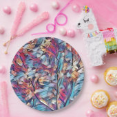 ASSIETTES EN CARTON ARBRE ABSTRAIT (Fête)