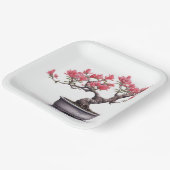 Assiettes En Carton Arbre Bonsai En Pot (Angulaire)