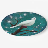 Assiettes En Carton Arbre Branche White Peace Dove (Angle)