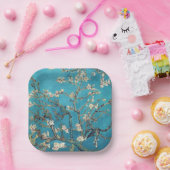 Assiettes En Carton Arbre d'amande fleuri Vincent Van Gogh (Fête)