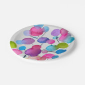 Assiettes En Carton Arbre d'art abstrait rose mignon (Angle)