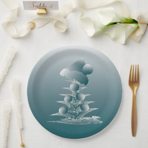 Assiettes En Carton Arbre de Noël