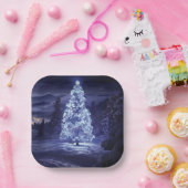 Assiettes En Carton Arbre de Noël (Fête)