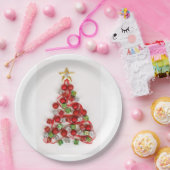 Assiettes En Carton Arbre de Noël (Fête)