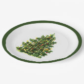 Assiettes En Carton Arbre de Noël (Angle)