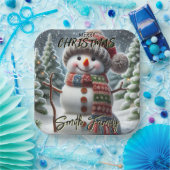 Assiettes En Carton Arbre de Noël (Fête)