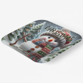 Assiettes En Carton Arbre de Noël (Angulaire)