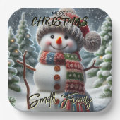 Assiettes En Carton Arbre de Noël (Recto)