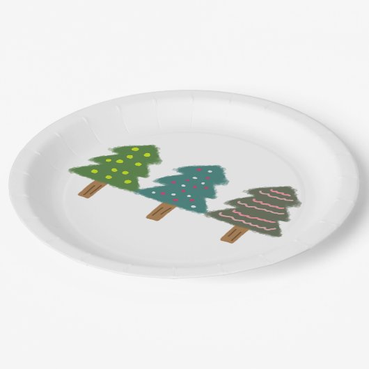 Assiettes En Carton arbre de noël 39 (Angle)