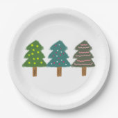 Assiettes En Carton arbre de noël 39 (Devant)