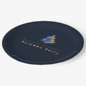 Assiettes En Carton Arbre de Noël Arc-en-ciel moderne Fête personnalis (Angle)