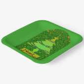 Assiettes En Carton Arbre de Noël celtique (Angulaire)