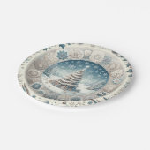 Assiettes En Carton Arbre de Noël d'hiver (Angle)