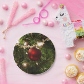 Assiettes En Carton Arbre de Noël I Vacances Plutôt vert et rouge (Fête)