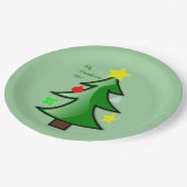Assiettes En Carton Arbre de Noël Jolies Branches sur un (Angle)