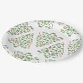 Assiettes En Carton Arbre de Noël musical (Angle)