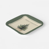 Assiettes En Carton Arbre de Noël rustique minimal (Angulaire)