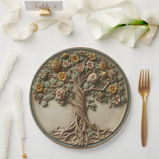 Assiettes En Carton arbre de vie de William Morris Vintage préraphaéli