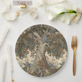 Assiettes En Carton Arbre de Vie de William Morris Vintage Préraphaéli