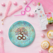 Assiettes En Carton Arbre de vie - Infinité (Fête)