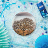 ASSIETTES EN CARTON ARBRE D'HIVER (Fête)