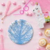 ASSIETTES EN CARTON ARBRE D'HIVER (Fête)