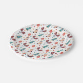 Assiettes En Carton Arbre Mittens Stockage et Baubles Noël (Angle)