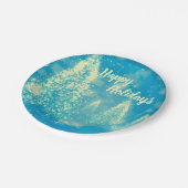 Assiettes En Carton Arbres de Noël magiques (Angle)