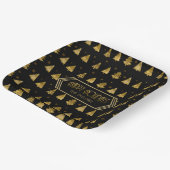 Assiettes En Carton Arbres de Noël Motif Gold ID863 (Angulaire)