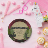 Assiettes En Carton Arbres rustiques d'Antler de cerfs communs de (Fête)