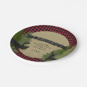 Assiettes En Carton Arbres rustiques d'Antler de cerfs communs de (Angle)