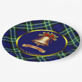 Assiettes En Carton Arbuthnot Tartan Noël personnalisé (Angle)