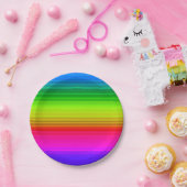 Assiettes En Carton Arc arc-en-ciel (Fête)