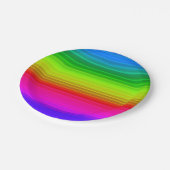 Assiettes En Carton Arc arc-en-ciel (Angle)